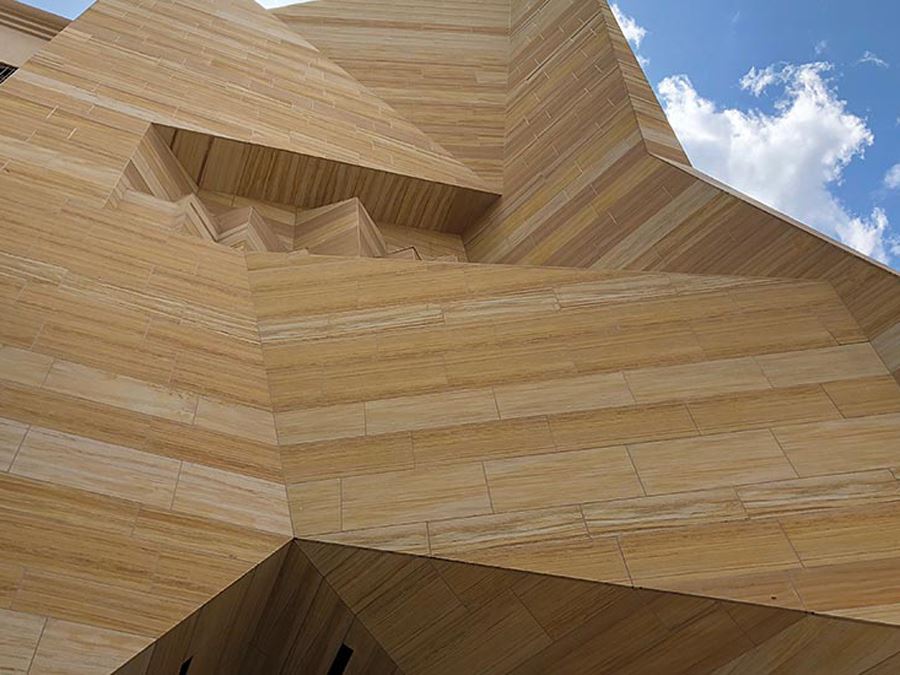 Teak Sandstone Exterior Wall Project